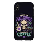 Musique Gothique Coffee Mood Broken Heart Listener Vibe Coque pour iPhone XS Max