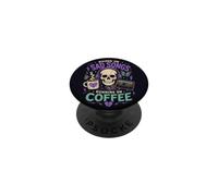 Musique Gothique Coffee Mood Broken Heart Listener Vibe PopSockets PopGrip Adhésif