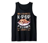 Musique K-Pop, paresseux endormi, pyjama K-Pop Débardeur