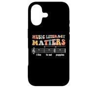 Musique Literacy Matters I Like to Eat Puppies Coque pour iPhone 17