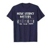 Musique Literacy Matters I Like To Eat Puppies T-Shirt