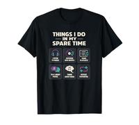 Musique Lover Things I Do in My Spare Time Audiophile T-Shirt