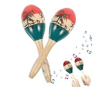 musique Maracas, Bois Rumba Hochet Instrument percussion à main, colorés jeux percussion à la main pour, adultes Bexdug