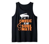 Musique Mon Ame Soeur Passion Pianiste Débardeur