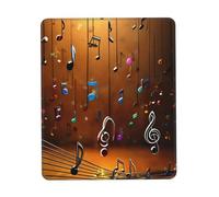 Musique Note Imprimer Mousepad, Gaming Mousepad, Tapis de Souris Ordinateur pour Ordinateur Portable Souris 10x12 Pouces Bureau 20,9x22,5 cm