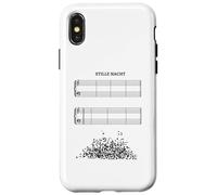 Musique partition sans Notes Douce Nuit Silent Night Coque pour iPhone X/XS