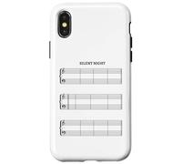 Musique partition sans Notes Douce Nuit Silent Night Coque pour iPhone X/XS