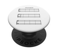 Musique partition sans Notes Douce Nuit Silent Night PopSockets PopGrip Adhésif