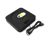 Musique portable CD Joueur Bluetooth-Compatible Bureau Mont Mount Smart DVD Contrôle télécommandé du joueur Haut-Fi Haut-Fi Féminin Radio USB MP3(Black US plug)