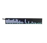 Musique pour analyseur de spectre, affichage du niveau audio LED à double canal, capteur VU, compteur de fréquence cardiaque, lumière ambiante pour audio de voiture bricolage