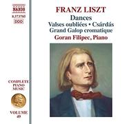 NAXOS – Musique pour piano Intégrale Volume 49 – Valses oubliées S.215/R – CD