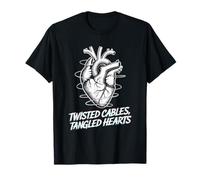 Musique Punk Rock Tangled Hearts de Twisted Cables T-Shirt