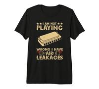 Musique Que Je ne Joue Pas Mal I Have Air Leakages Harmonica T-Shirt Haut de Gamme