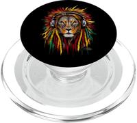 Musique Rasta Reggae Lion of Judah Rastafari Pride Jamaika Jah PopSockets PopGrip pour MagSafe