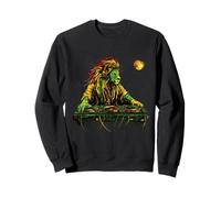 Musique Reggae Rasta DJ Lion of Judah Rastafarian Roots Sweatshirt
