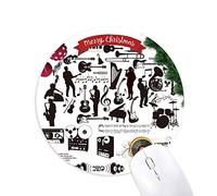 (musique rock festival fou tapis de souris en caoutchouc de sapin de noël