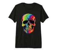 Musique Rock Rainbow Skull Heavy Metal Concert T-Shirt Haut de Gamme