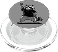 Musique Rock rétro de Raccoon PopSockets PopGrip pour MagSafe