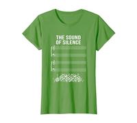 Musique sans Notes - The Sound of Silence T-Shirt, Femme, Herbe, XS