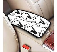 Musique Saxophone,Coussin de protection universel pour accoudoir de console centrale de véhicule, doux et confortable, pour poignée de maintien.