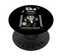 Musique Ska antiraciste Punk 2 Tons Skanking OI PopSockets PopGrip Adhésif