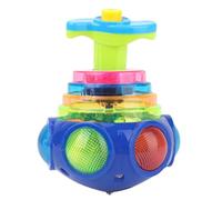 Musique Spinner Toy Lighting Led Music Spinner Toy, drôle, brillant rond à LED avec musique, 2023 Nouveau rond clignotant avec une portée musicale lumineuse de musique, une lumière améliorée