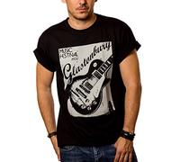 Musique T-Shirt Homme Rock Guitare Noir M
