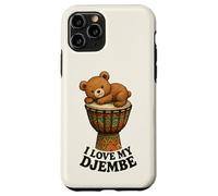 Musique - Teddy sur Un djembé avec Un Message 1 - Fan Fun Coque pour iPhone 11 Pro