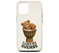 Musique - Teddy sur Un djembé avec Un Message 1 - Fan Fun Coque pour iPhone 12/12 Pro