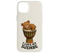 Musique - Teddy sur Un djembé avec Un Message 1 - Fan Fun Coque pour iPhone 14 Plus