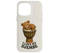 Musique - Teddy sur Un djembé avec Un Message 1 - Fan Fun Coque pour iPhone 14 Pro Max