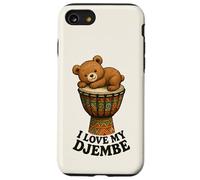 Musique - Teddy sur Un djembé avec Un Message 1 - Fan Fun Coque pour iPhone SE (2020) / 7/8