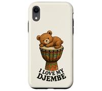 Musique - Teddy sur Un djembé avec Un Message 1 - Fan Fun Coque pour iPhone XR