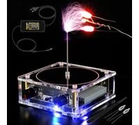 Musique Tesla Bobina,Haut-parleur Plasma,Bobine de Tesla Musicale,Générateur de Plasma,Musique Tesla Coil,Modèle d'expérience pédagogique scientifique