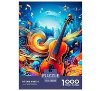 Musique Violon 1000 Pièces Animation Puzzle pour Adulte Jeu Éduchatif Défi Jeu Cadeau Unique Adultes Enfants 38x26cm/1000pcs
