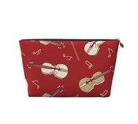 Musique Violon Note Rouge, Trousse de Toilette Trousse de Maquillage Sac à cosmétiques Trousse de Toilette de Voyage Portable