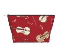 Musique Violon Note Rouge, Trousse de Toilette Trousse de Maquillage Sac à cosmétiques Trousse de Toilette de Voyage Portable