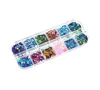 MUSISALY 1 Boîte Film flash caméléon poudre de nail pour les ongles accessoire de nail art poudre brillante pour les ongles matériau bopet Coloré