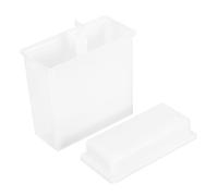 MUSISALY 1 Jeu Porte-glissière Boîtes De Lames De Microscope Support De Rangement Pour Diapositives Solution De Produits De Lien Porte-diapositive Concave Microscopique Plastique Blanche