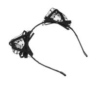 MUSISALY 1 Pc Bandeau hair band hair charms bandana beanie bande de cheveux de maquillage cerceau de cheveux de dessin animé Coiffe de fête vêtements de cheveux de cosplay Plastique Black