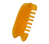 MUSISALY 1 Pc Peigne Massage Indiquer Alligator Ventouses Mini Grattoirs Corps Démêlant Tissu Extracteur De Jambes Masseur De Visage Peau Chauffé Mâchoire Outil Manuel Cire D'abeille Yellow