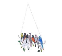 MUSISALY 1 Pc Pendentif Oiseau simulé Ornement d'oiseau Ornement de Maison artificiels Para Decorations de Noel Decorations Noel Pendentif en Acrylique Tenture Murale Colorful