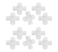 MUSISALY 10 Pièces Kit Connecteurs Tringles Plastique pour Meuble Modulable Raccords Angle pour Armoire Étagère et Rangement Chaussures Fixation Rapide et Légère pour Dressing