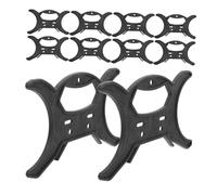 MUSISALY 10 pièces Organiseur de Câbles pour Cordons Lumineux Support de Rangement Multifonctionnel Plastique Gestionnaire de Câbles Pratique pour Guirlandes Lumineuses Noir Grand Modèle