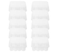 MUSISALY 10 Pièces Small Plastic Vial Container Box Transparent Organizer For Lyophilized Powder Vials Sample Storage Protective Case
