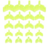 MUSISALY 100 Pièces Bonnet de Protection à Crochet Jaune en Polypropylène Léger pour Accessoires de Pêche, Cache-hameçon Triple Empêchant Le Dénouement, pour Pêche Carpe