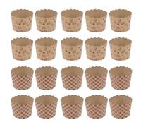 MUSISALY 100 pièces Caissettes Cupcakes Kraft Résistantes Haute Température Lot Petits Moules Papier Cupcake pour Fête Anniversaire Mariage
