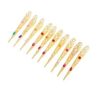 MUSISALY 10pcs Strass Faux Ongles Bout Des Doigts Décoration Ongles Anciens Reine