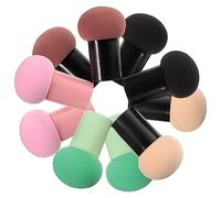 MUSISALY 10pièces Éponge De Maquillage Forme De Champignon Houppettes Sèches Et Humides Pour Application Parfaite De Fond De Teint Accessoires Beauté Professionnels Pour Débutants