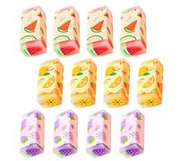 MUSISALY 12 Pièces Gomme à Fruits dessinéo succulentes Eraser Caoutchouc Outil d'effacement gommes aux Raisins Gomme Pastel Gomme de Dessin animé d'école Fournitures pour étudiants la Gomme